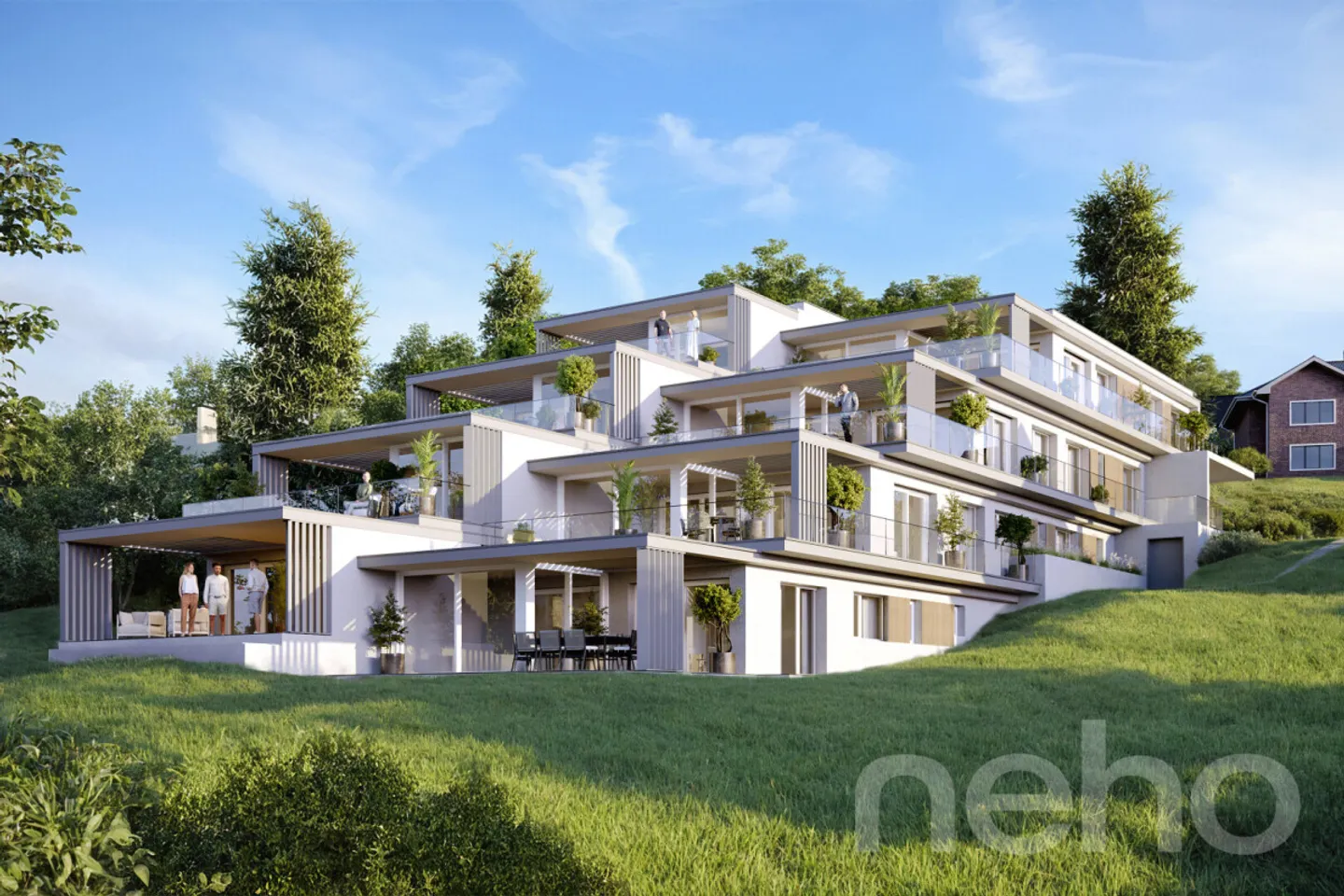 3.5-room apartment with terrace - luxury and design - Photo 4 of 9