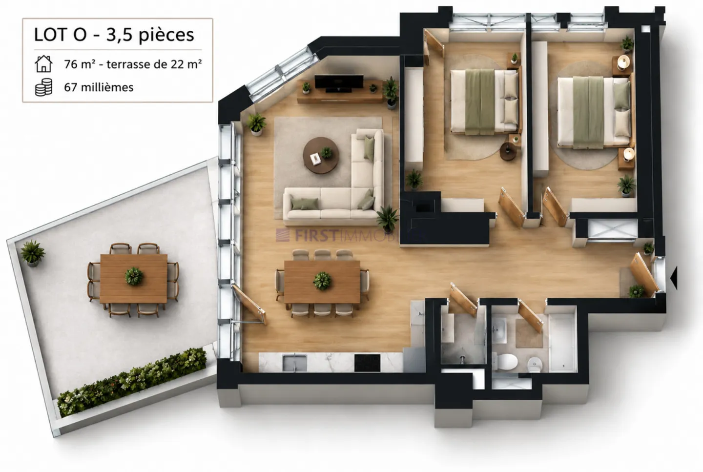 Villars - Chesières - PPE LOT O - CHF 395'000.- - Photo 15 of 15