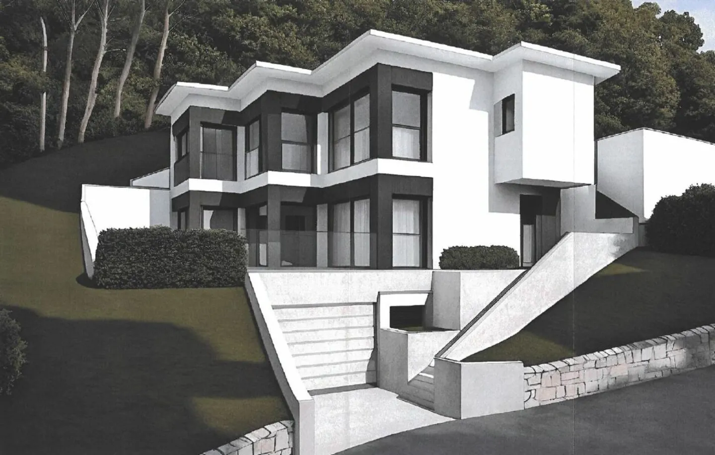 Terreno approvato per villa moderna - Foto 1 di 6