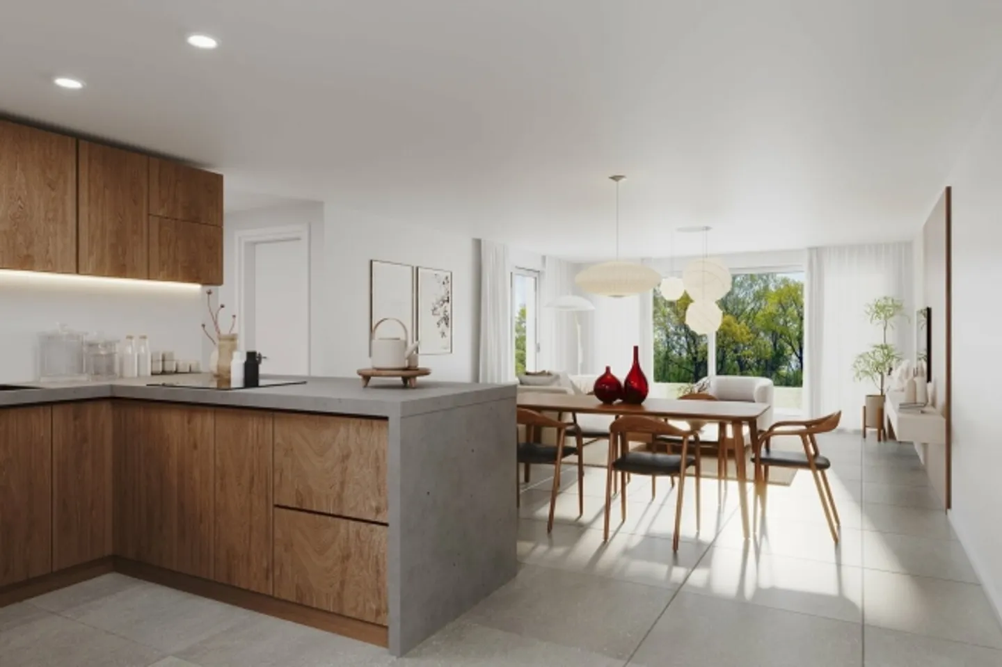 «5,5-Zimmer-Terrassenwohnung von 133 m2 mit Terrasse von 52 m2» - Foto 3 von 9
