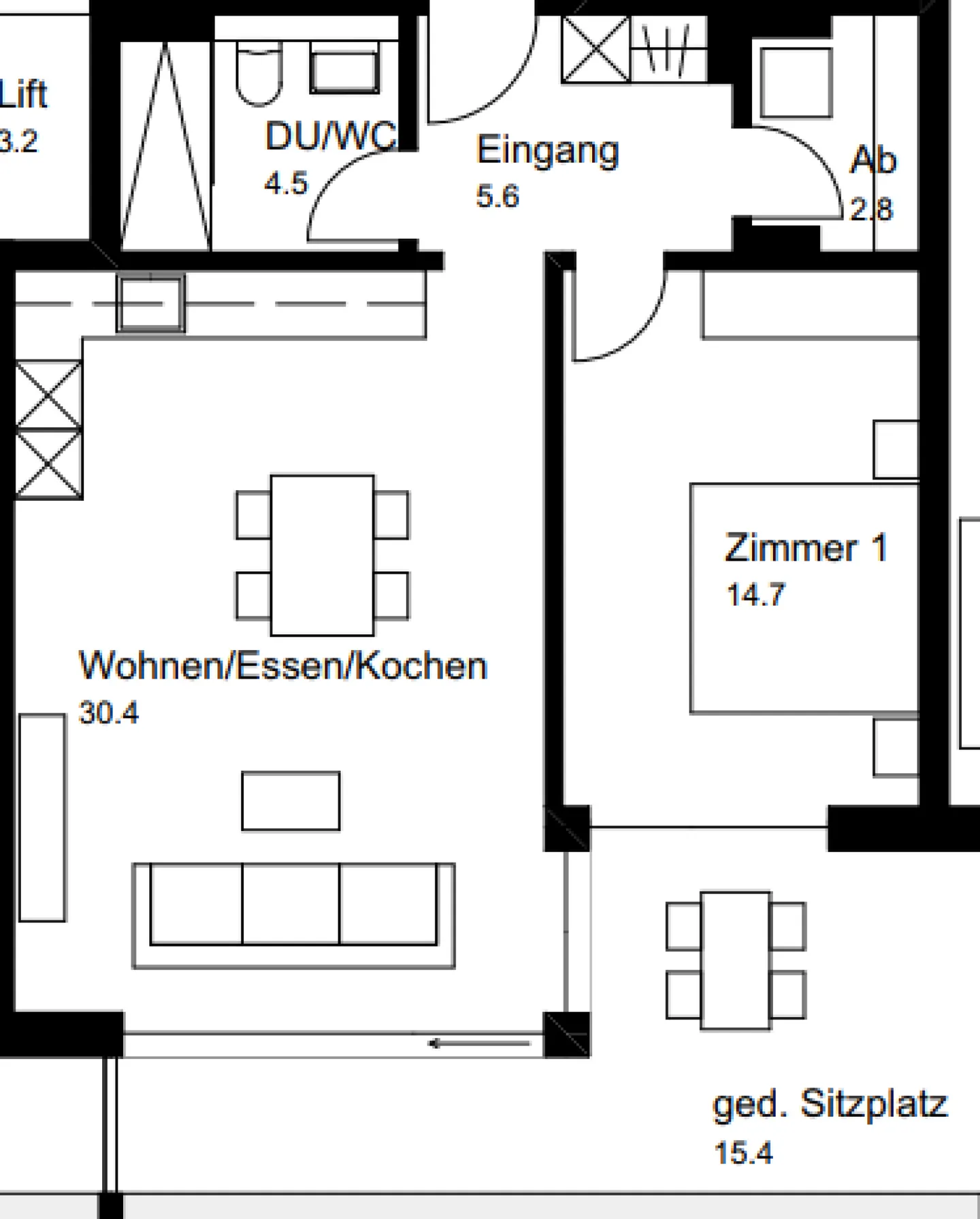 Appartement 2.5 pièces presque neuf avec patio - Photo 10 sur 10