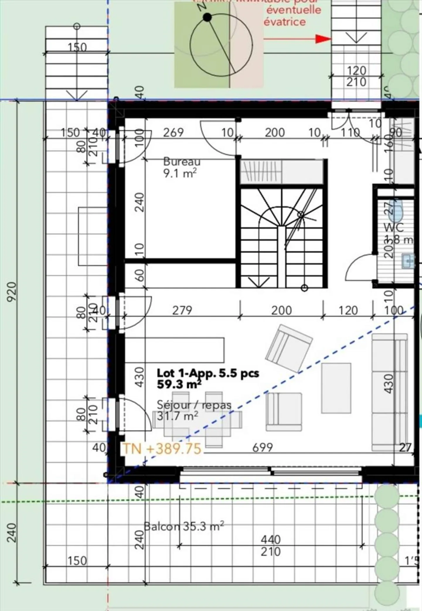 Appartement 5.5 pièces - Photo 11 sur 13