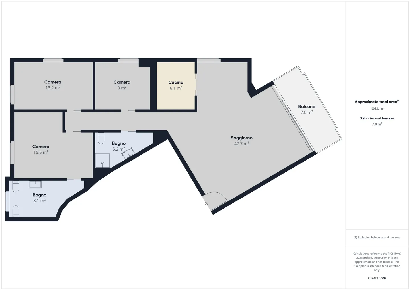 Elegante appartamento di 4,5 stanze a pochi passi dal lago - Foto 19 di 19