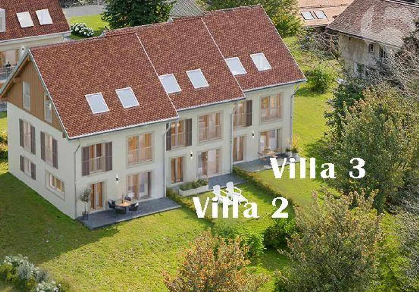 Sale on plans in Rueyres: 2 villas 6.5 pcs of 150 m2 living space with a nice view of the valley, 1 km from the Bercher LEB station - Photo 3 of 7