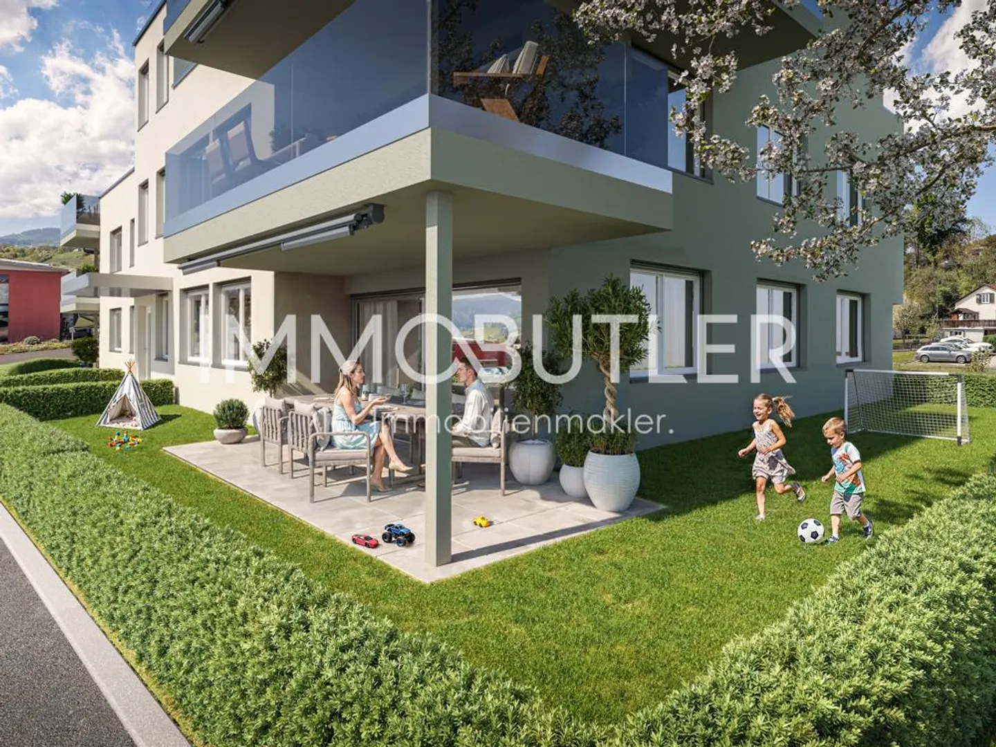 Oasis familiale dans un nouveau bâtiment avec jardin privé - Photo 1 sur 7
