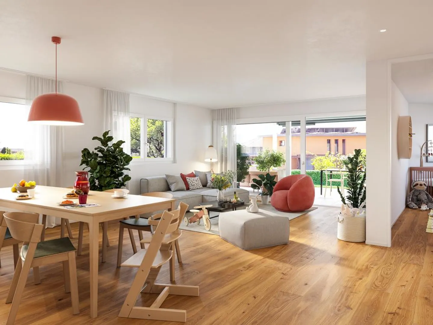 Oasis familiale dans un nouveau bâtiment avec jardin privé - Photo 2 sur 7