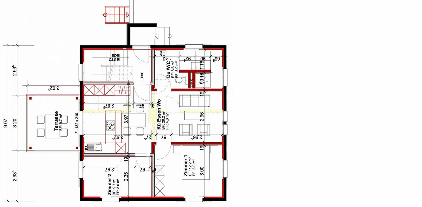 Appartamento 3.5 locali al piano terra con balcone - Foto 8 di 8