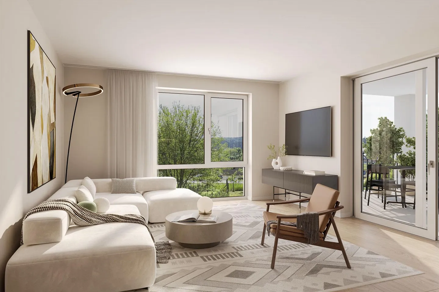 Moderne 3.5-Zimmer Wohnung mit Weitblick in Schaffhausen kaufen - Foto 1 von 11