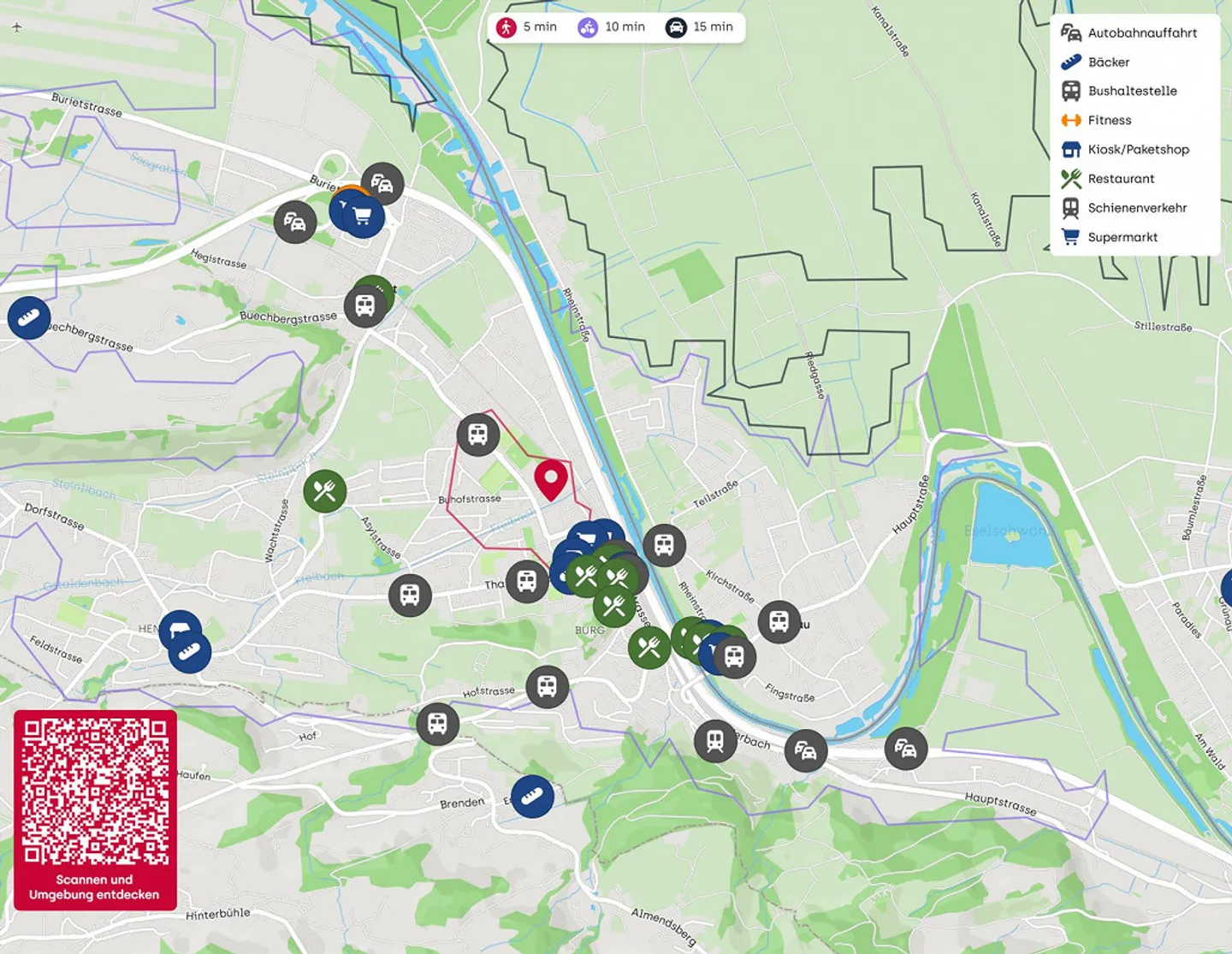 Attraktive Büroräume in Rheineck zu vermieten - Foto 4 von 4
