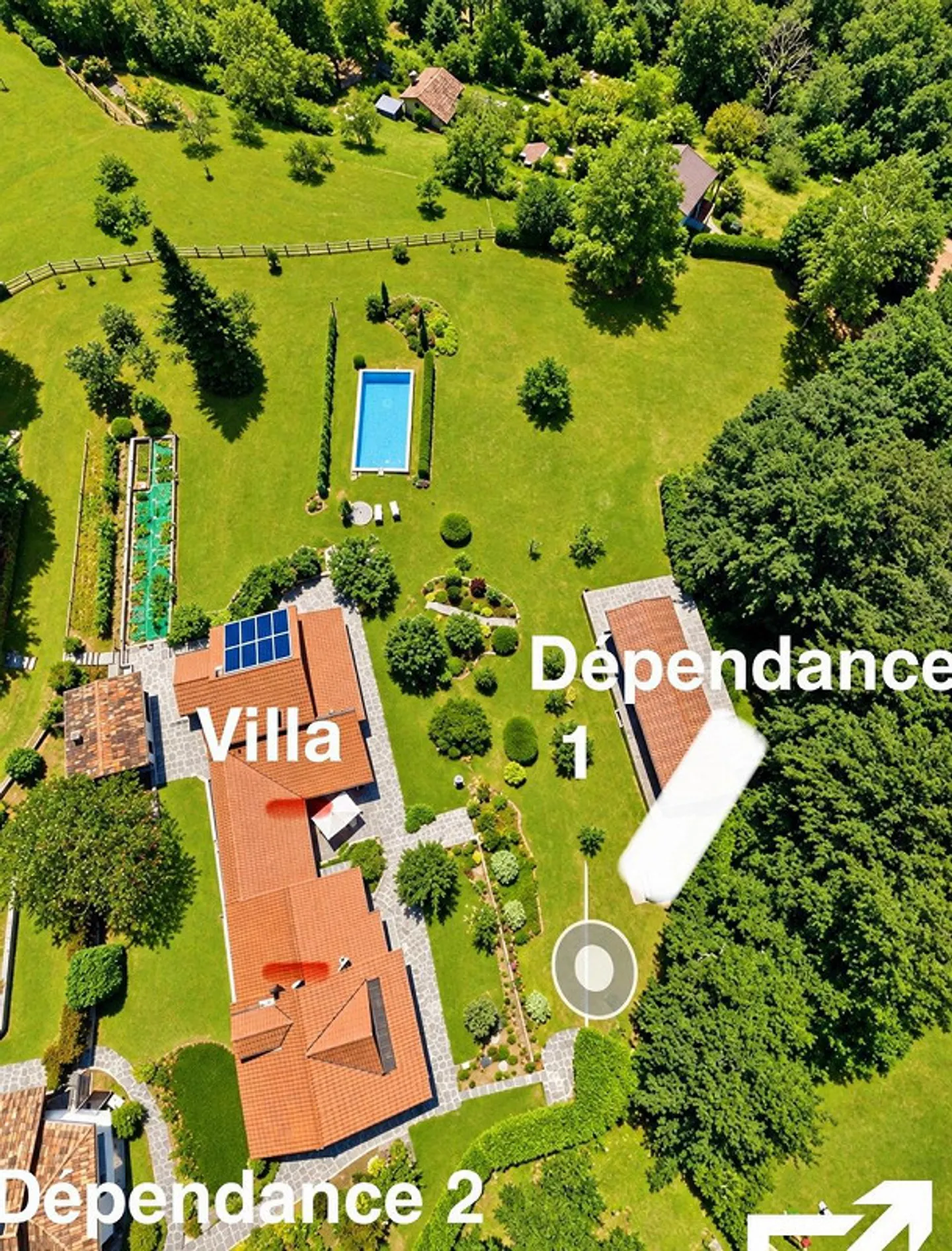 Villa Padronale : Piscine et 2 Dépendances dans la tranquillité de Capriasca - Photo 6 sur 28