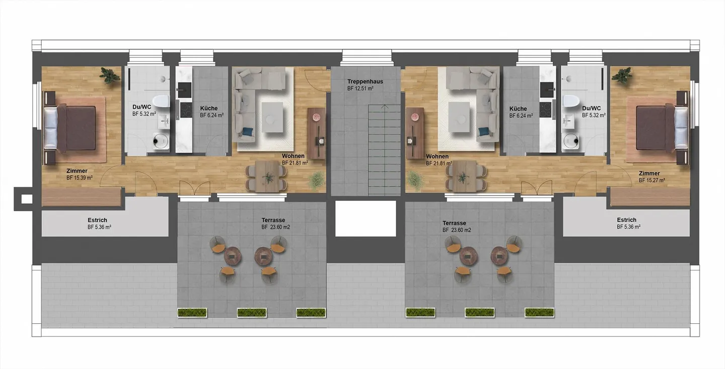 Soleil, Été & Vue - Appartement 2.5 pièces avec grande terrasse ensoleillée - Photo 10 sur 10