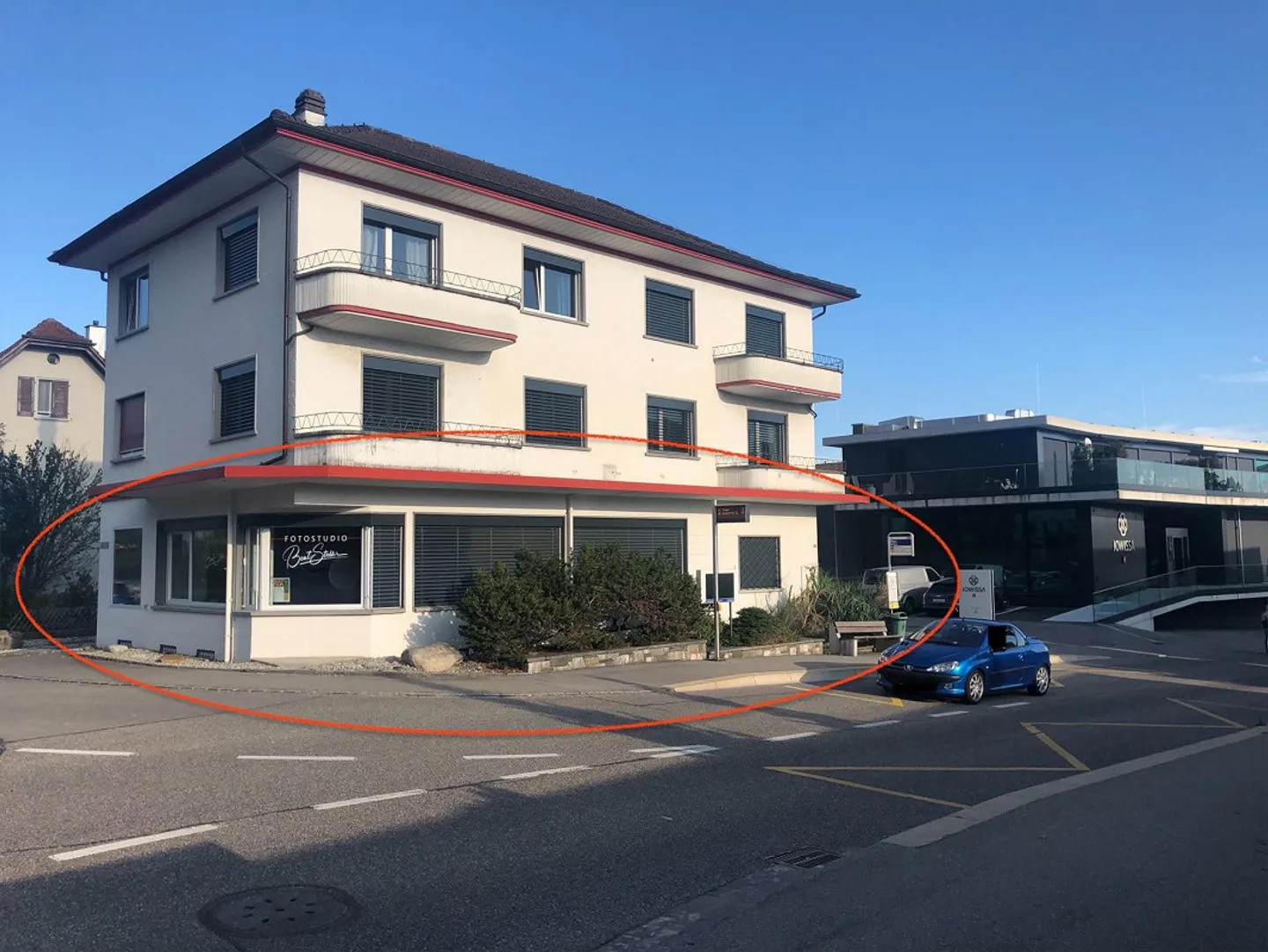 Gewerbefläche / Büro / Praxis mit Schaufenster & Parkplätze Bettlach - Foto 1 von 3