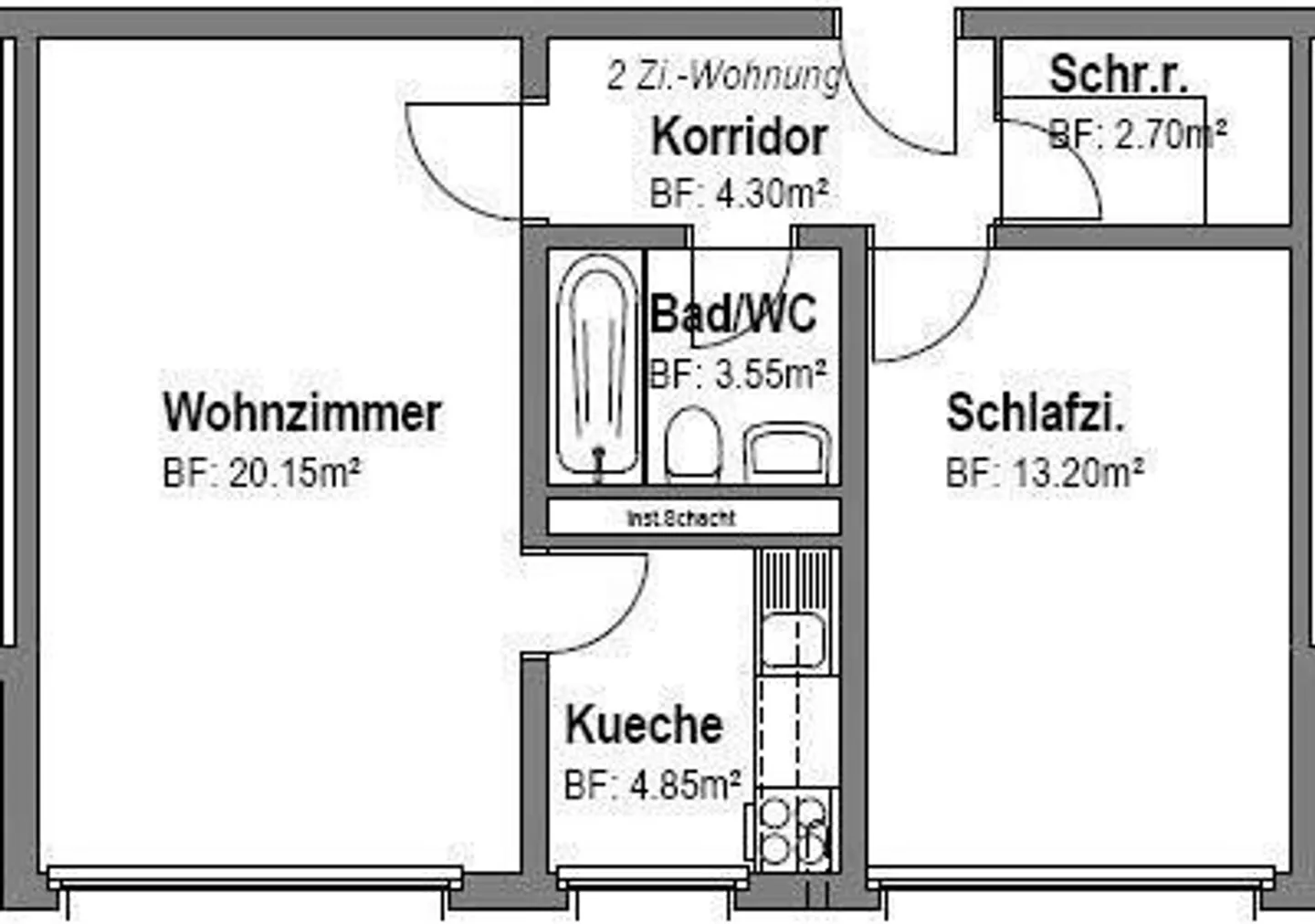 Modernes Apartment in Neustadt - Foto 6 von 6