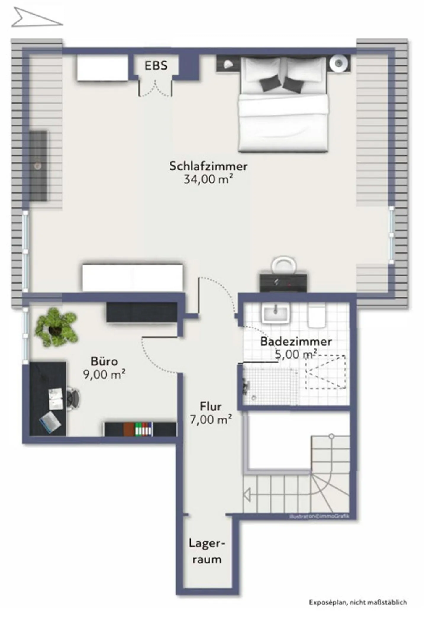 4.5 Room Maisonette Apartment with Panoramic View over the Rhine Valley to ... - Photo 16 of 16