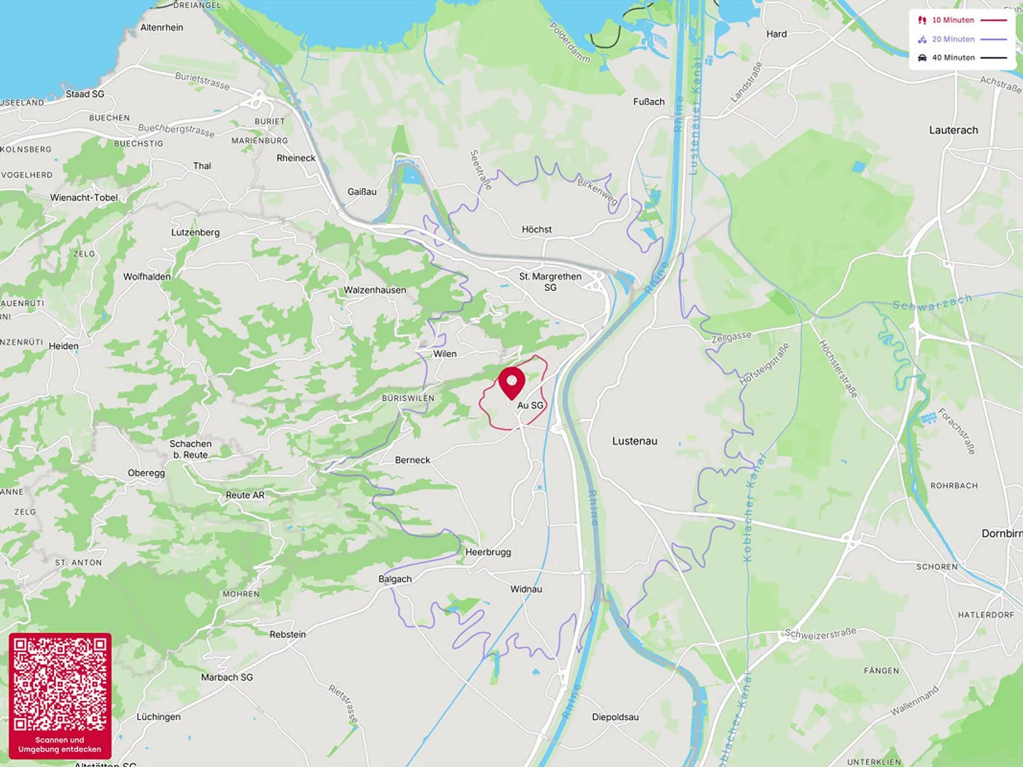 Panoramic view over the Rhine Valley - 3.5 room apartment in Au for sale... - Photo 14 of 14