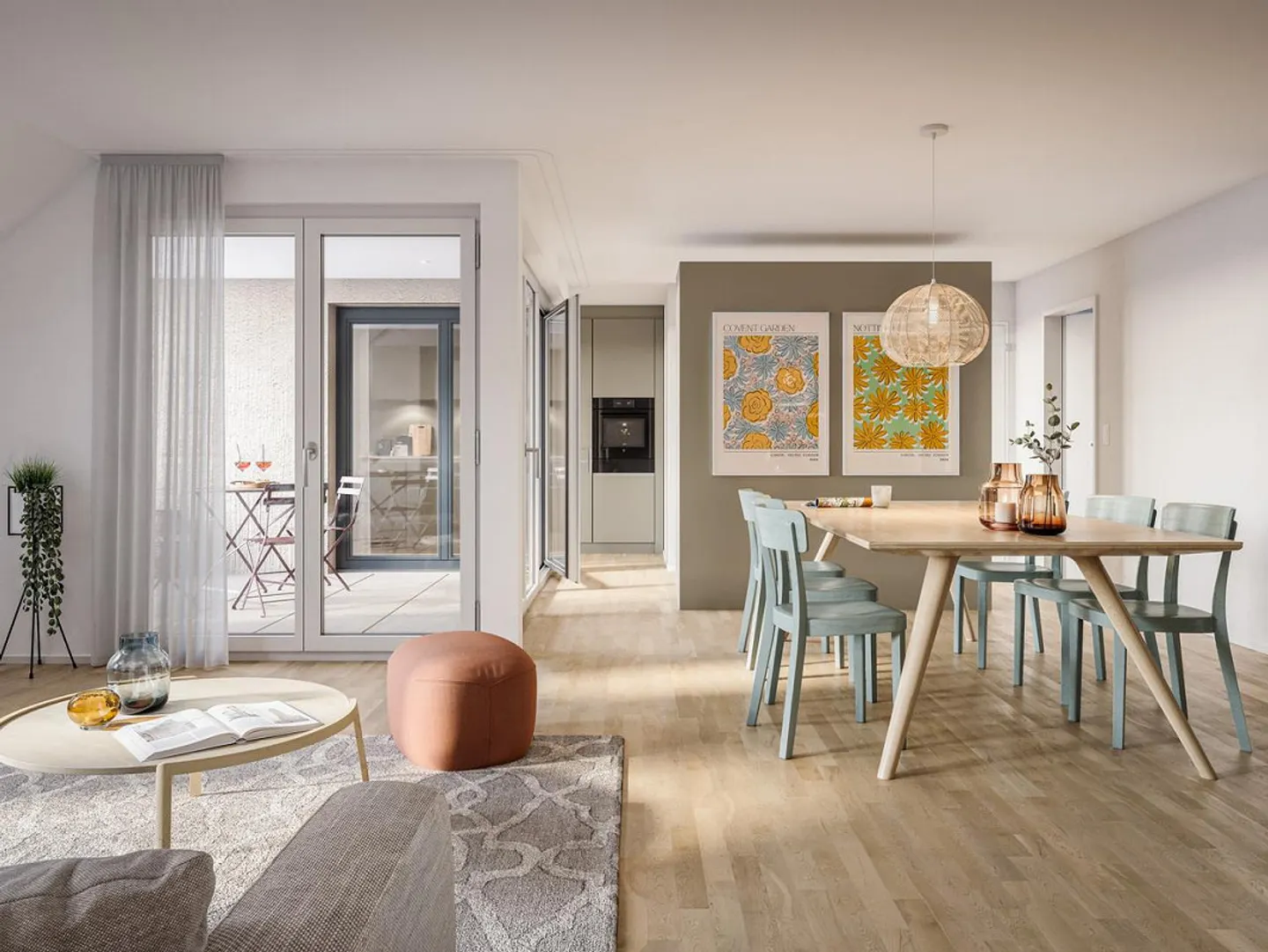 Nouvel appartement en attique de 4,5 pièces avec loggia à 3006 Berne - Photo 3 sur 7