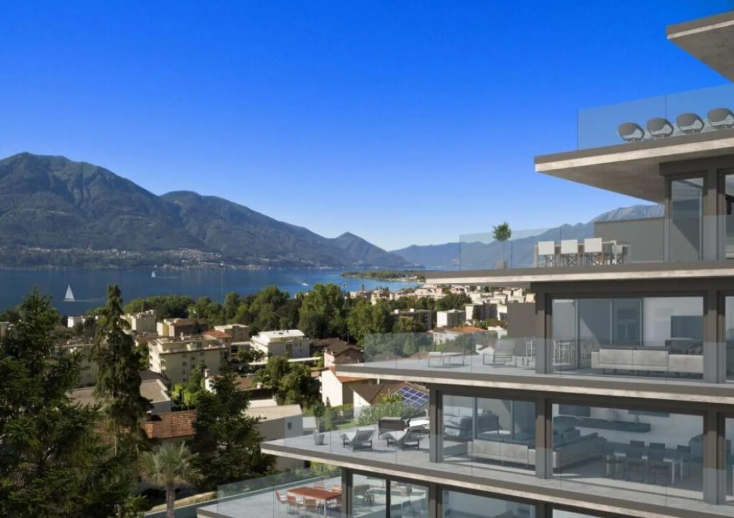 Minusio: Elegante appartamento vacanze 2.5 stanze nella Residenza Estate & Esplanade - Foto 1 di 6