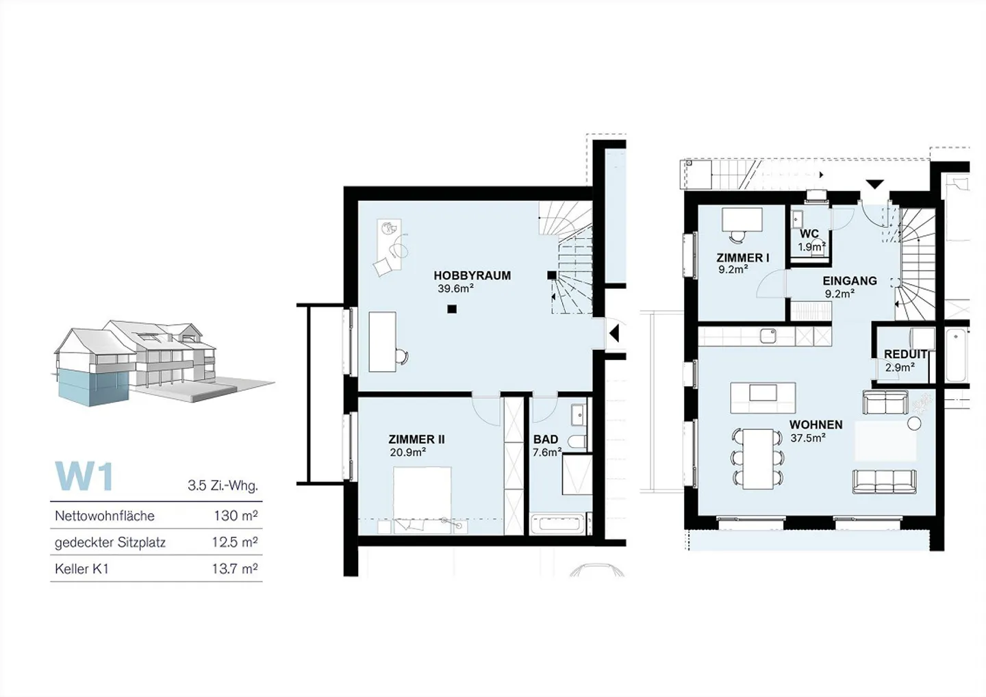 Charmante Maisonette in Blauen - Foto 7 von 7
