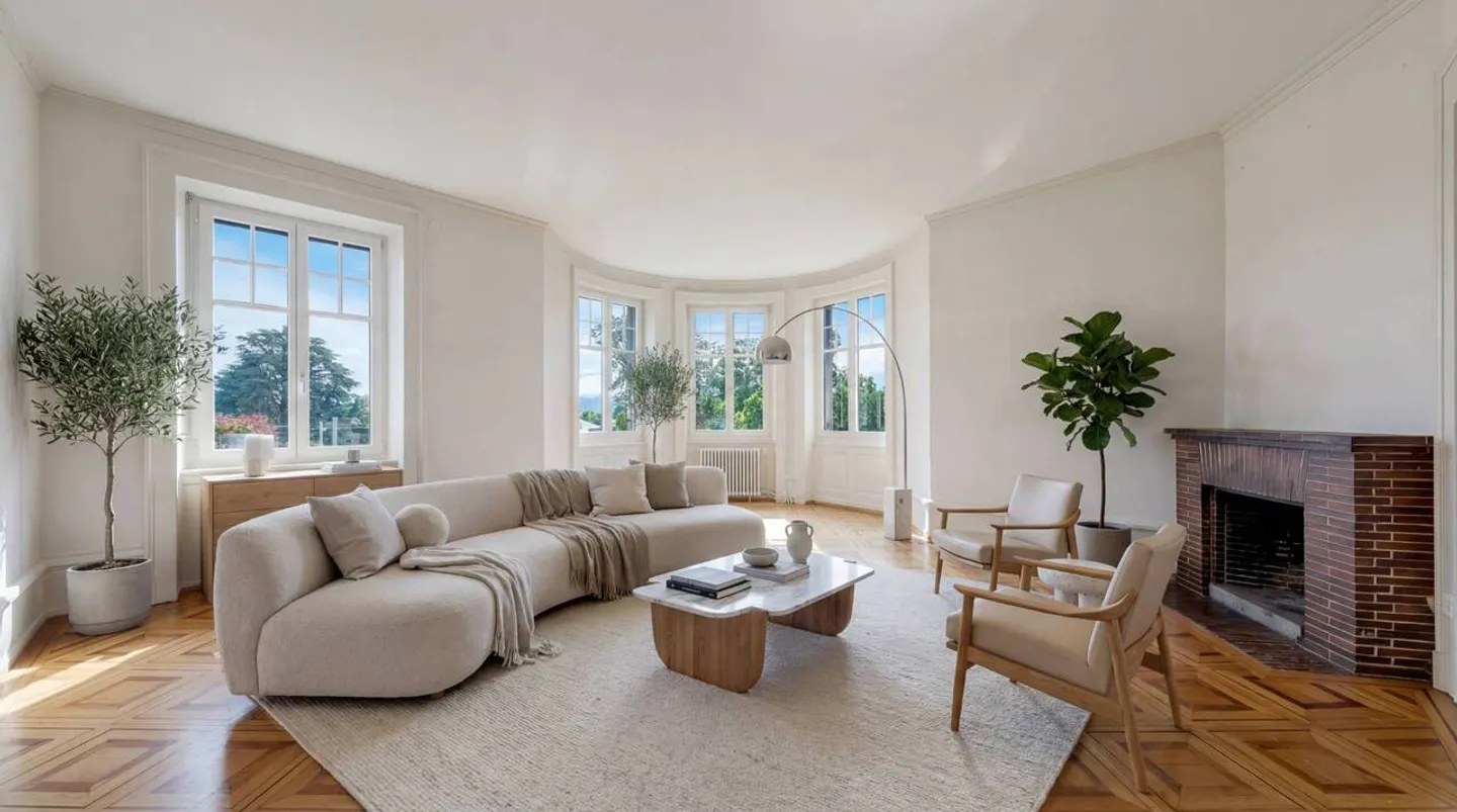 Hausmannianische 5.5-Zimmer-Wohnung mit atemberaubendem Blick auf den See - Foto 2 von 12