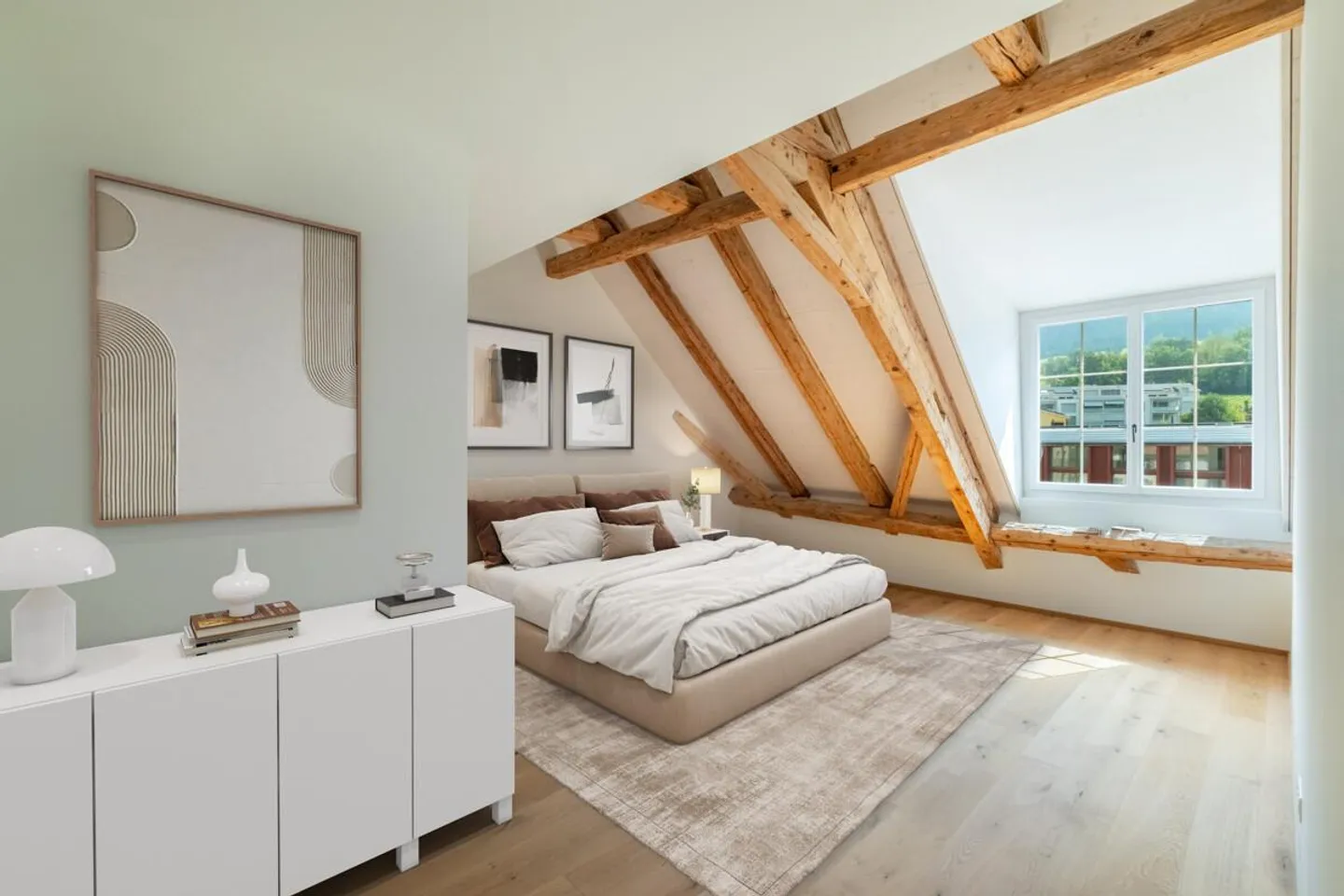 Zizers: Attic Loft Maisonette in Castle Environment - Photo 2 of 5