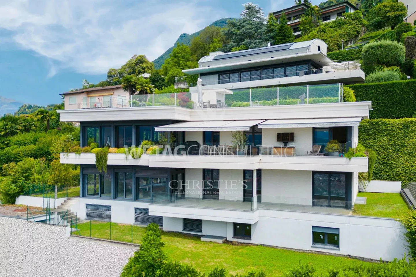Appartamento in costruzione a Lugano-Albonago con giardino privato e vista sul lago - Foto 1 di 12