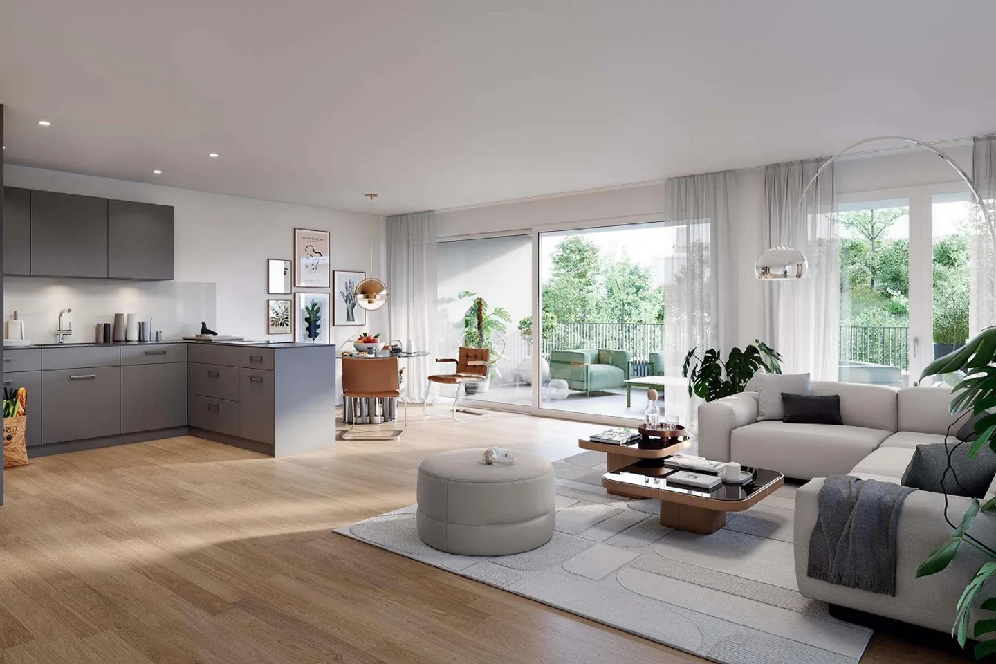 Appartamento nuovo 2.5 locali nel quartiere Breite "Sunneburgguet" - Foto 2 di 4
