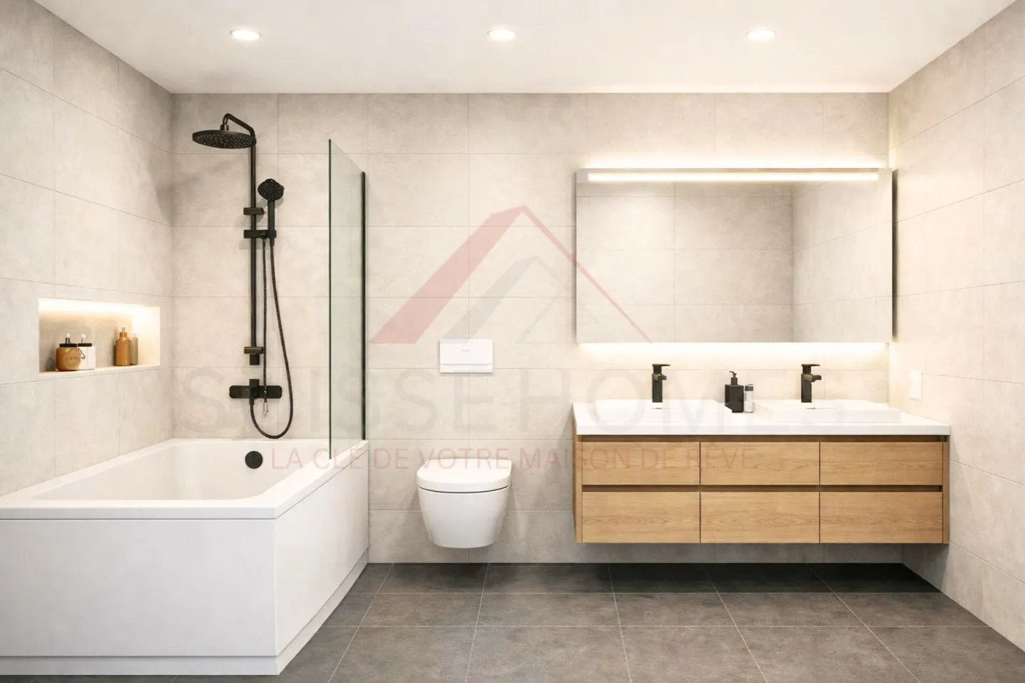 Courtételle – Maison mitoyenne de 5,5 pièces, reliée par le local technique - Photo 5 sur 6