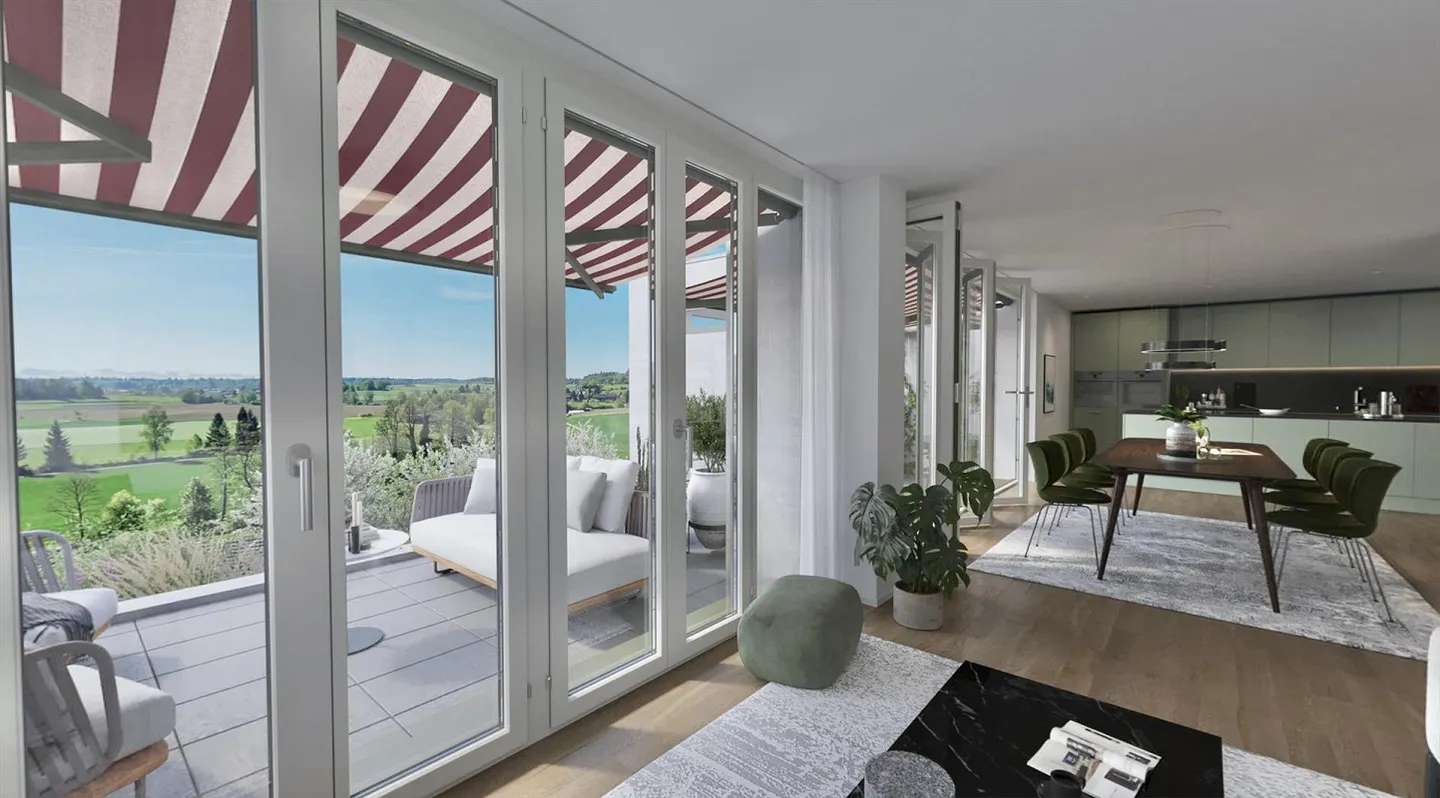 Duplex moderne avec vue sur les Alpes - Photo 2 sur 7