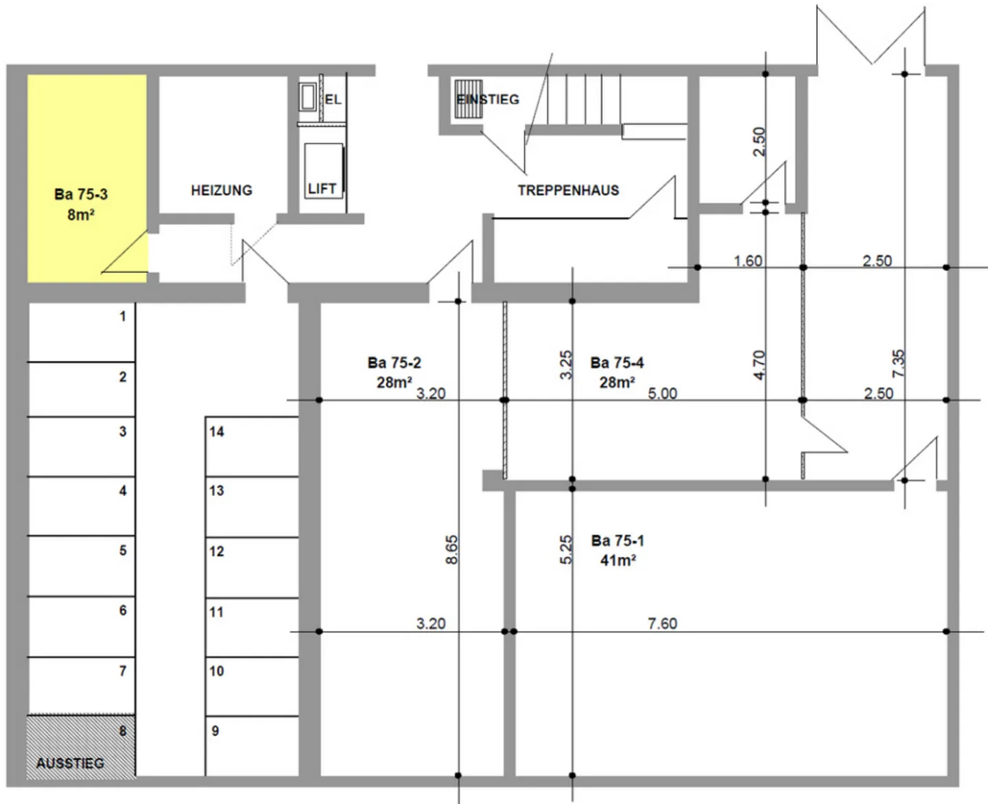 Storage room near Zug train station for rent - Photo 2 of 2
