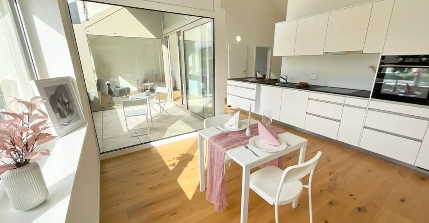 New 3.5-room apartments with loggia - Modern and ecological building in the heart of the village - Photo 1 of 11