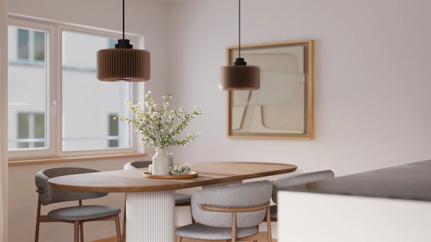 Vivre au bord du ruisseau sauvage à Hinwil : Appartement de jardin de 4,5 pièces - Photo 1 sur 2