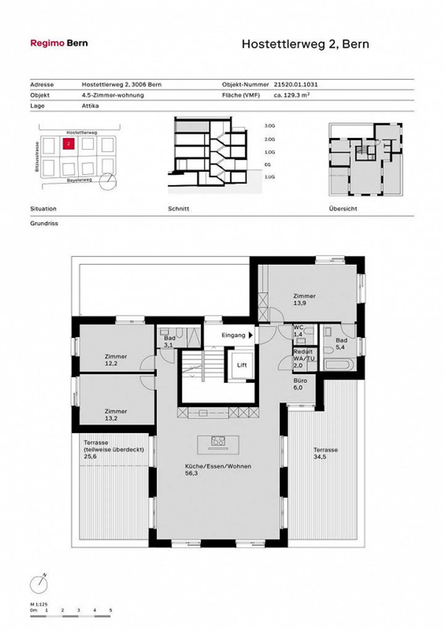 Light-flooded penthouse apartment with a wide view - Photo 12 of 12