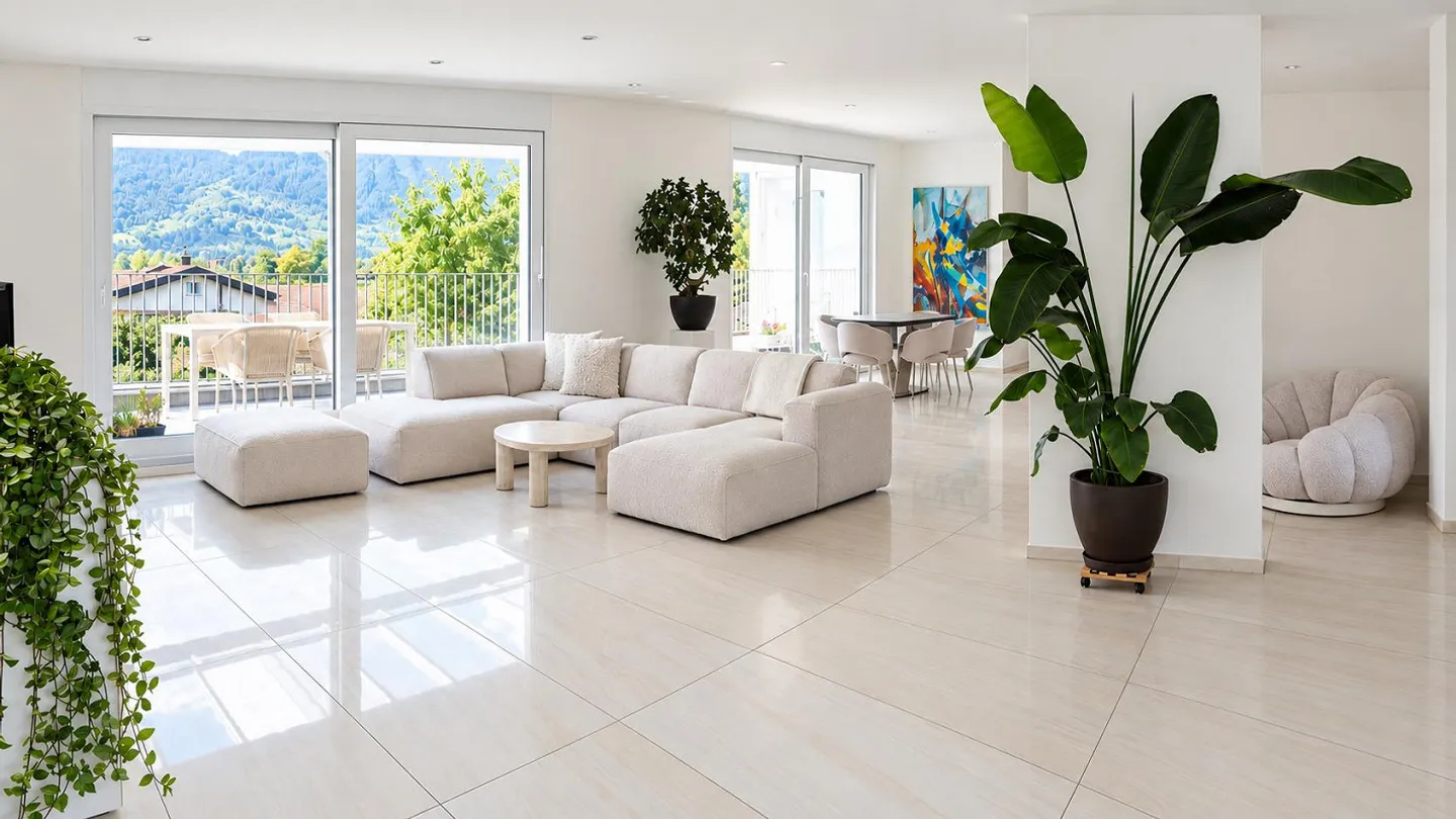 Aussergewöhnliches Penthouse mit Bergblick - Foto 1 von 26