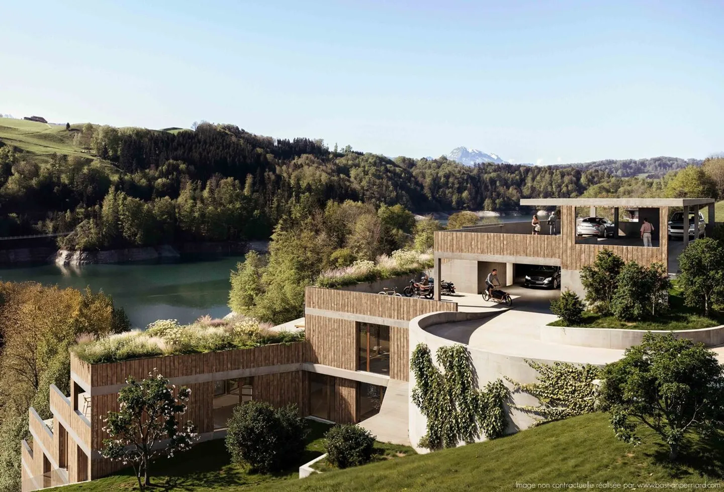 Außergewöhnliche Wohnung in Rossens - Foto 1 von 9