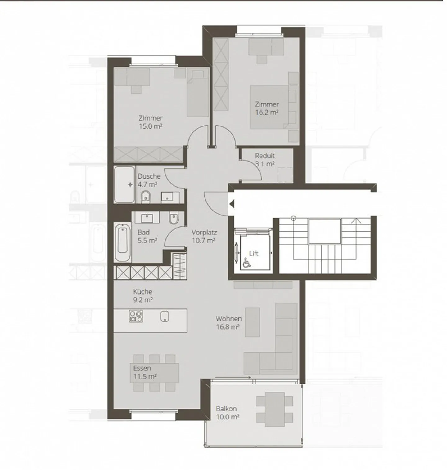 Bel appartement avec construction Minergie - Photo 6 sur 6