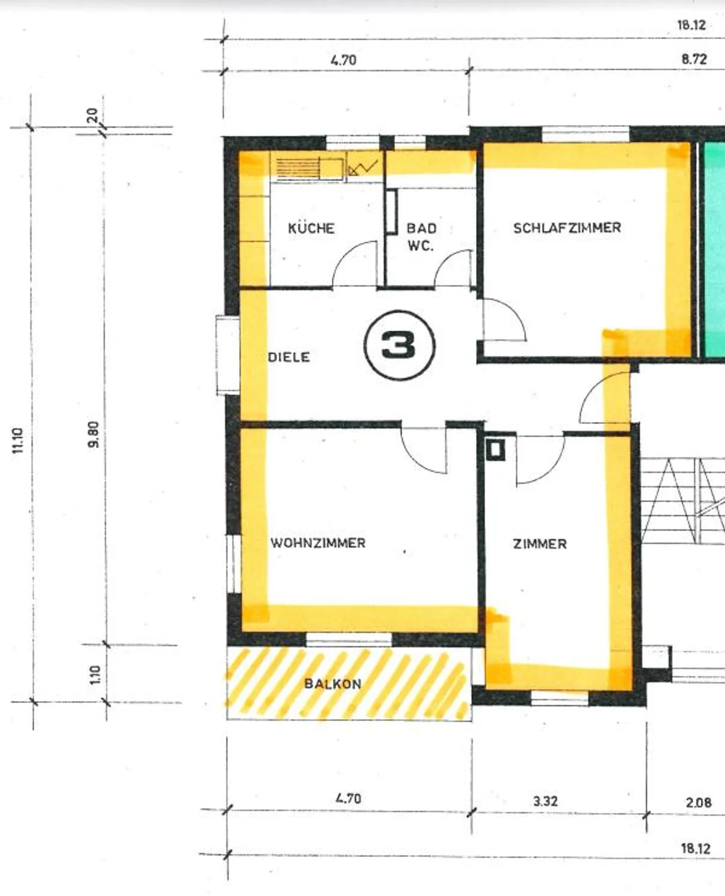Charming 3.5-room apartment with balcony in Rorschach - Photo 4 of 4