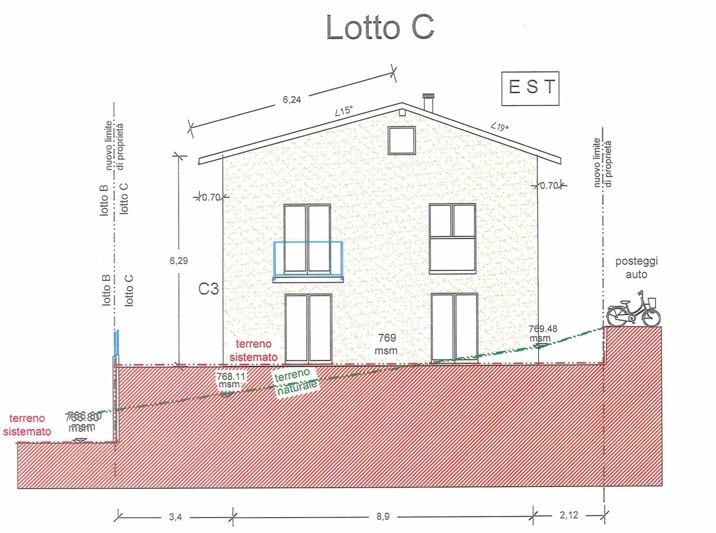 NUOVA COSTRUZIONE A FAIDO  CASA BIFAMILIARE 4,5 LOCALI CON GIARDINO E VISTA MONTAGNA - Foto 6 di 11