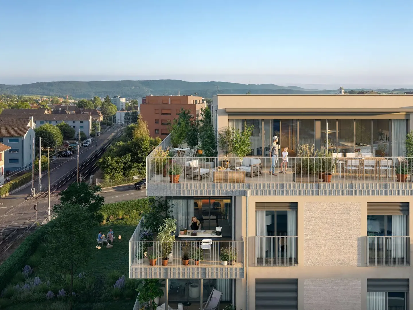 Exclusive 5.5-room penthouse apartment W10 with 228m2 terrace - Photo 2 of 3