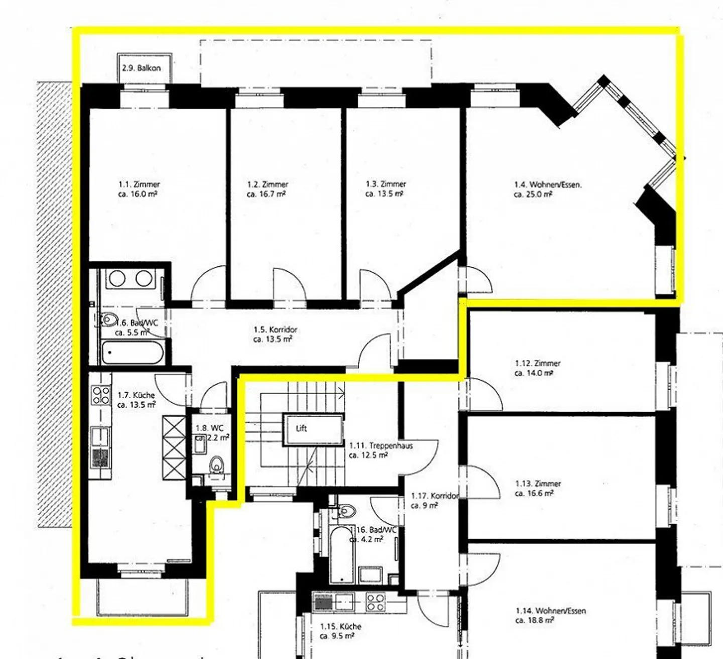 Grosszügige Wohnung im lebendigen Bruchquartier - Foto 11 von 11