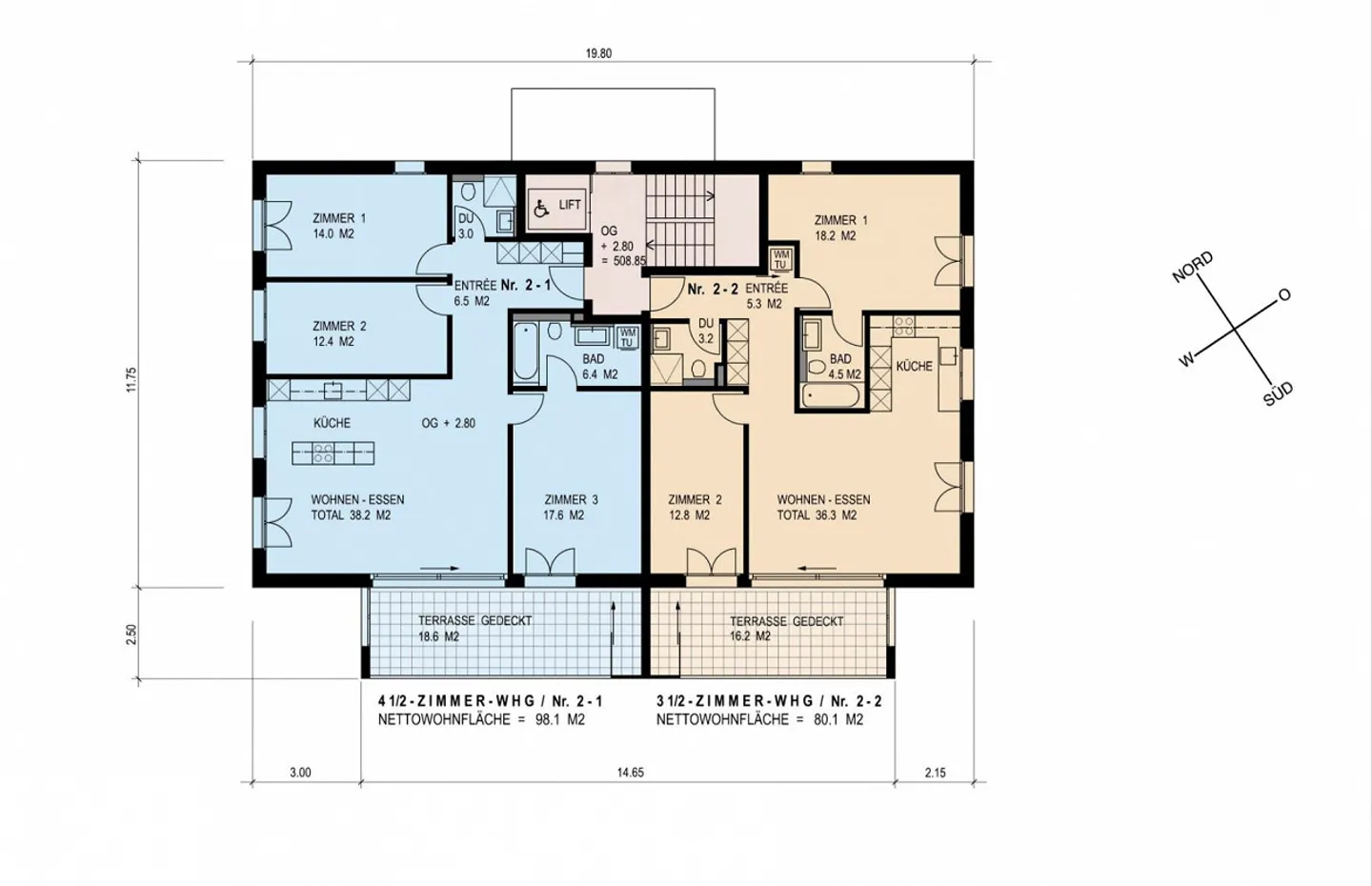 PRIMA LOCAZIONE - Ampio appartamento di 4,5 stanze in posizione tranquilla - Foto 3 di 3