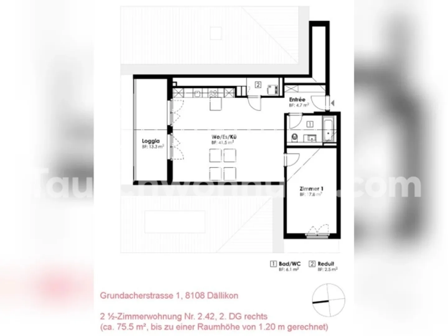 « Moderne Neubauwohnung in Dällikon – Tausch nach Zürich» - Foto 6 von 6