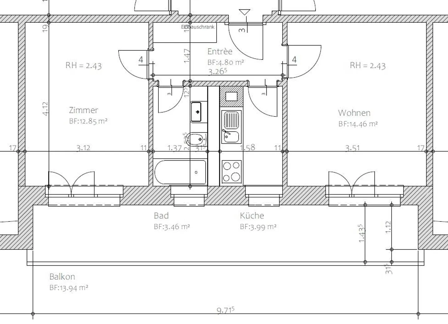 Modernes Apartment in ruhiger Lage - Foto 9 von 9