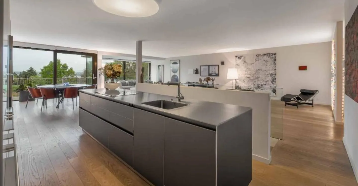 Coup de cœur: sublime contemporary duplex with gardens, view of the fields and the lake - Photo 6 of 11