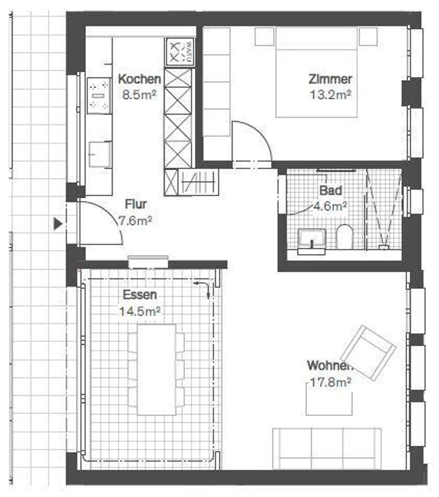 Modernes Apartment im Zentrum von Schaffhausen - Foto 10 von 13