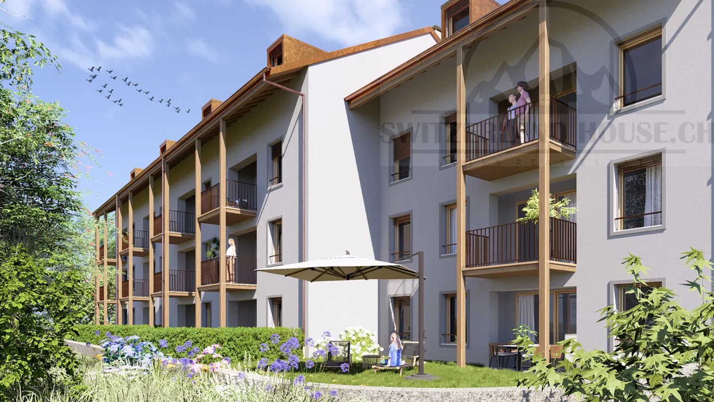 Magnificent 4.5 pcs near Sarine in the lower town of Fribourg - Photo 2 of 9