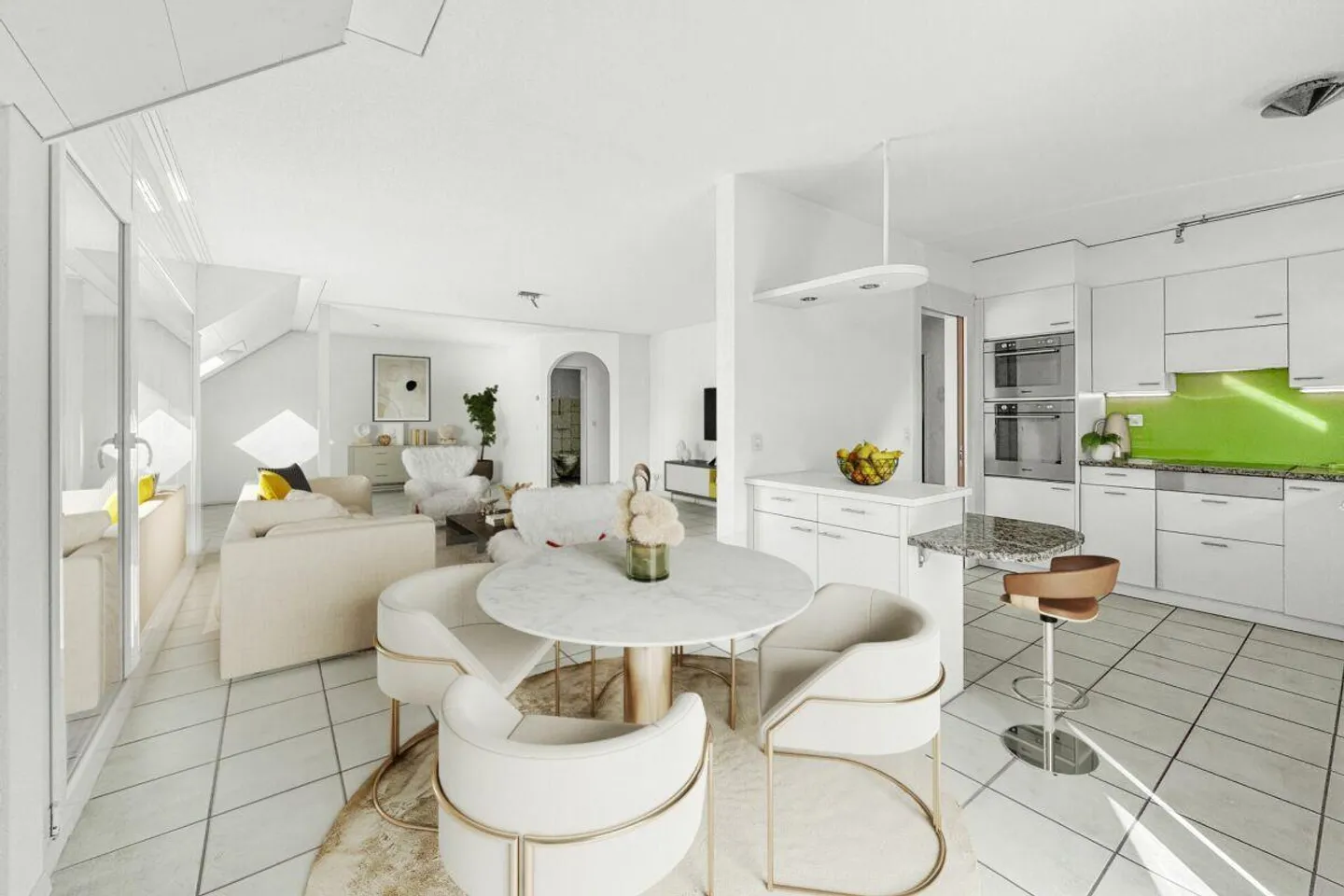 Light-Filled Attic Apartment with Two Sun Balconies - Photo 1 of 12