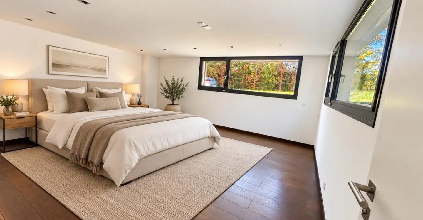 Anières — Villa de standing avec jardin et terrasse en toiture, vue lac - Foto 9 von 12