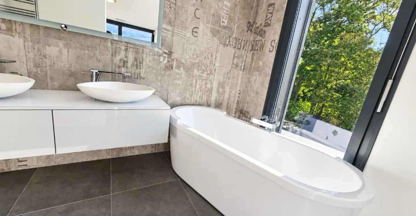 Anières — Villa de standing avec jardin et terrasse en toiture, vue lac - Foto 10 von 12