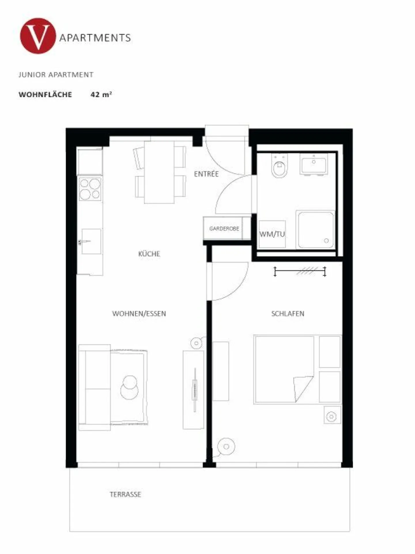 Furnished apartment for rent - Photo 9 of 9
