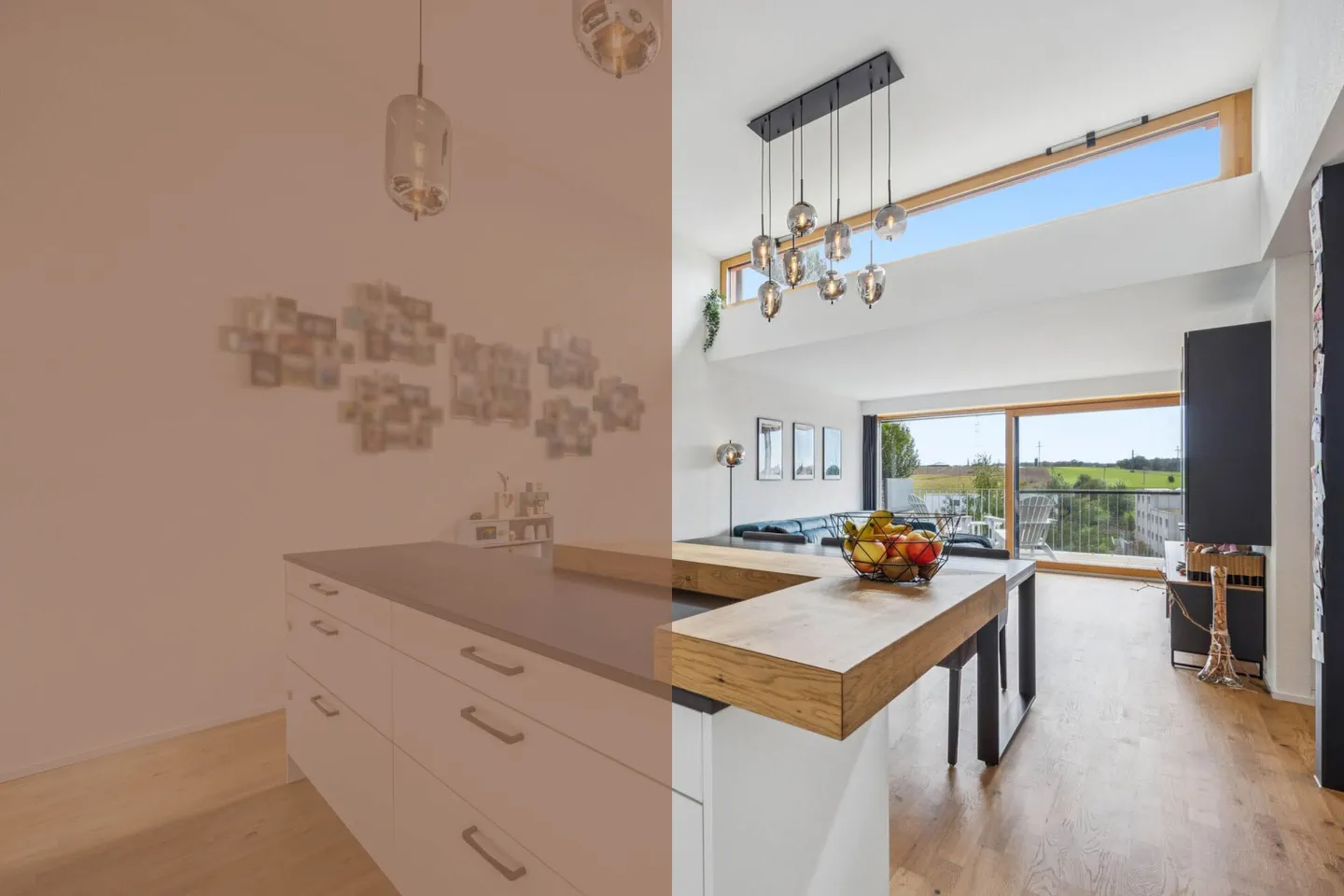 Noble appartement en duplex de 5,5 pièces au-dessus des toits de Kerzers - Photo 1 sur 14